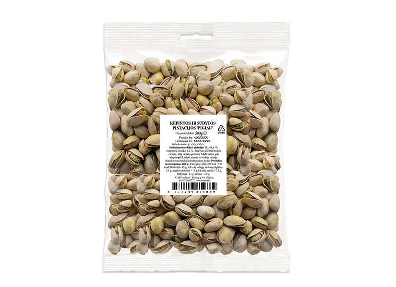 Kepintos ir sūdytos pistacijos
,
500 g, 10,98 Eur/kg. A lygio parduotuvėse Kepintos ir sūdytos pistacijos
,
500 g, 10,98 Eur/kg. A lygio parduotuvėse