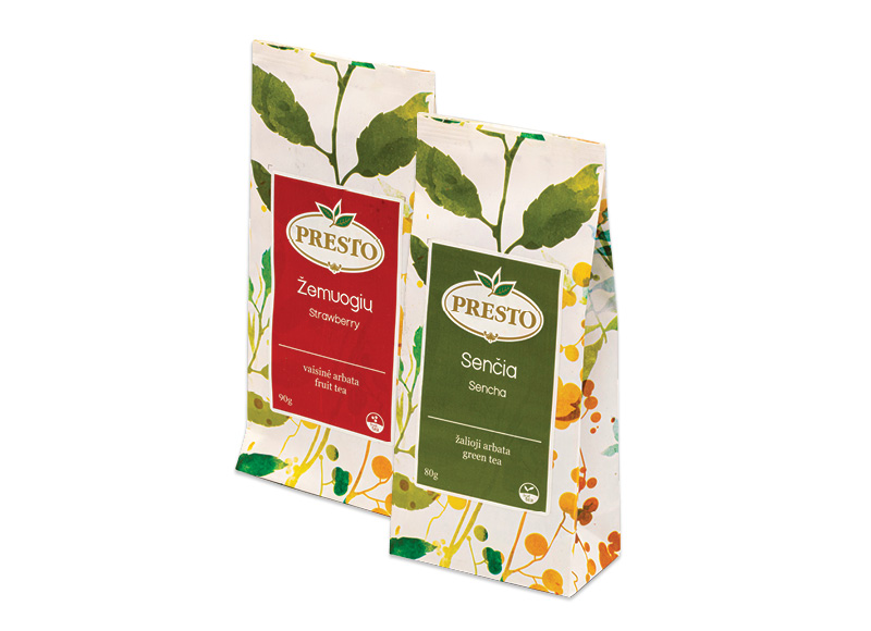 Arbatai PRESTO
,
80 g, 90 g. Įvairių rūšių Arbatai PRESTO
,
80 g, 90 g. Įvairių rūšių