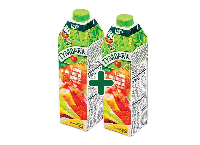 Įvairių vaisių ir morkų gėrimas TYMBARK
,
1 l, 1,59 Eur/vnt. Ir IKI EXPRESS Įvairių vaisių ir morkų gėrimas TYMBARK
,
1 l, 1,59 Eur/vnt. Ir IKI EXPRESS