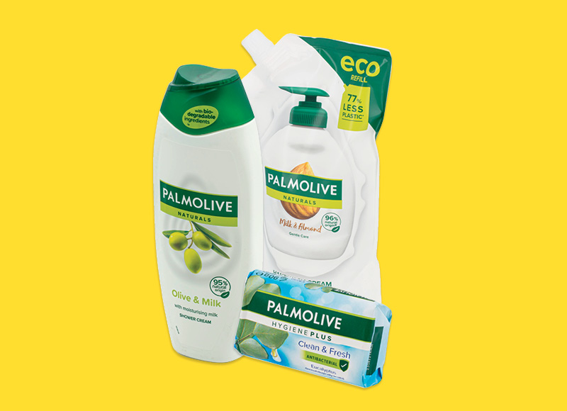 Kūno priežiūros priemonėms PALMOLIVE
			, 
				 Įvairių rūšių