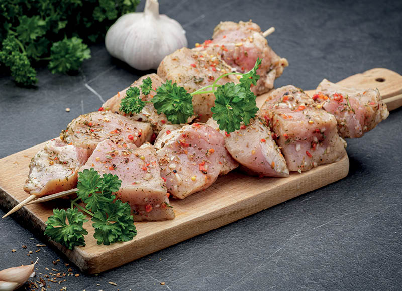 POPULIARUSIS kiaulienos šašlykas
			, 
				 (sveriamoje vitrinoje) 1 kg. A lygio parduotuvėse