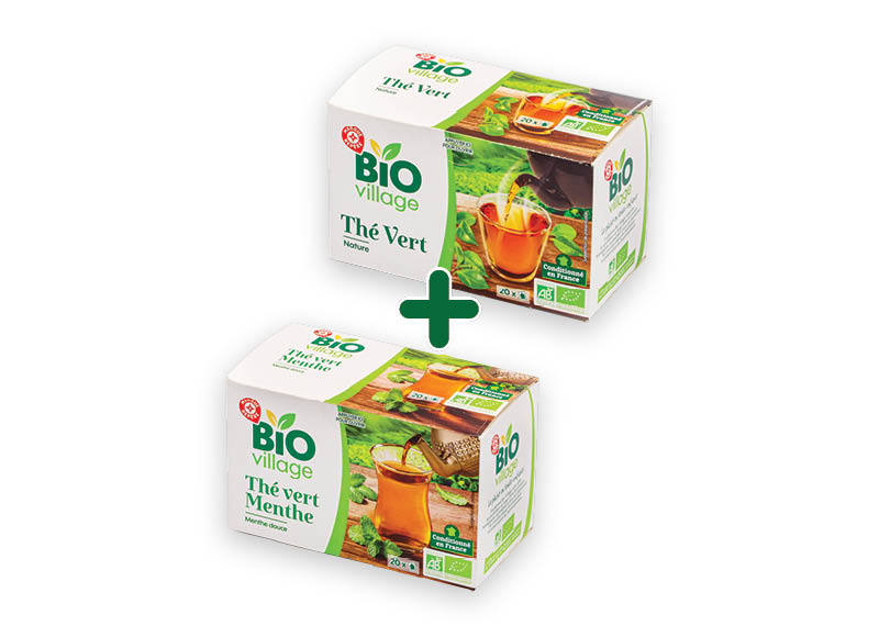 BIO VILLAGE arbata
			, 
				 3 rūšių, 1,99 Eur/vnt. A lygio parduotuvėse