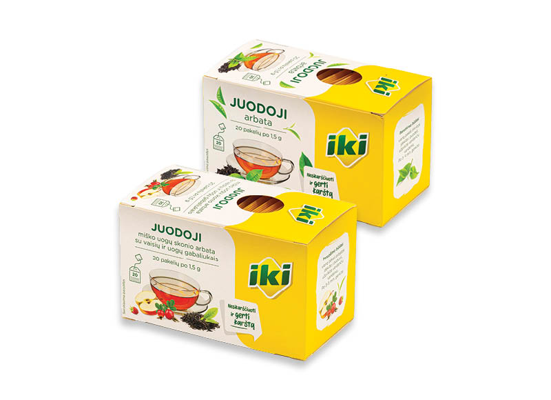 IKI juodoji arbata
,
20 vnt., 3 rūšių, 0,05 Eur/vnt. IKI juodoji arbata
,
20 vnt., 3 rūšių, 0,05 Eur/vnt.