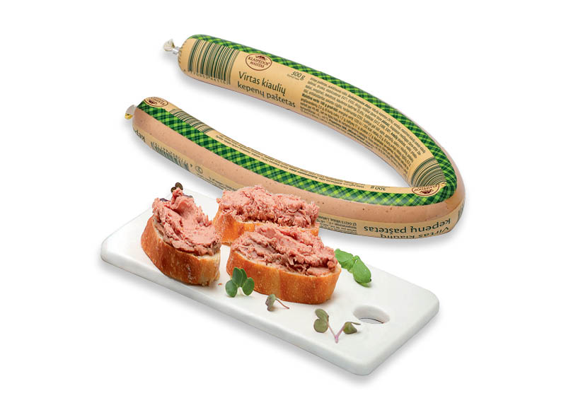 KLAIPĖDOS MAISTO paštetams
			, 
				 300 g, 2 rūšių