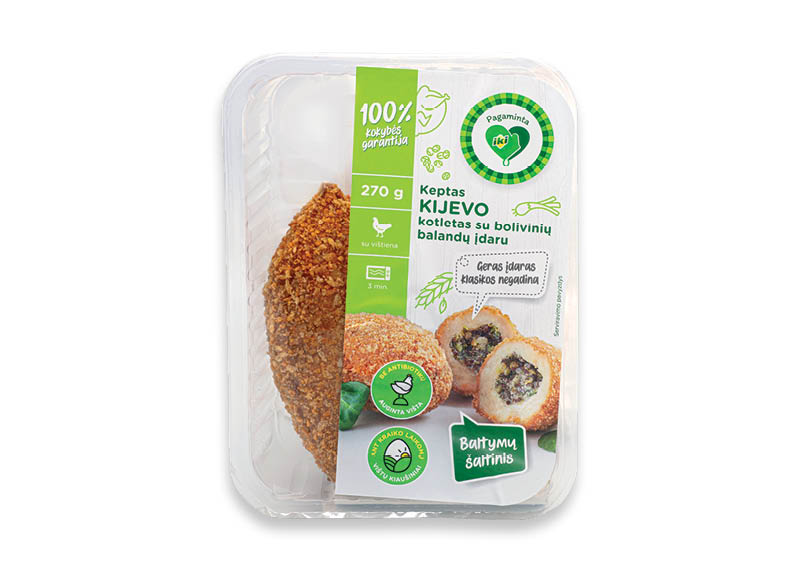 PAGAMINTA IKI fasuoti kepti KYJIVO kotletai
			, 
				 270 g, 2 rūšių 12,56 Eur/kg. Ir IKI EXPRESS