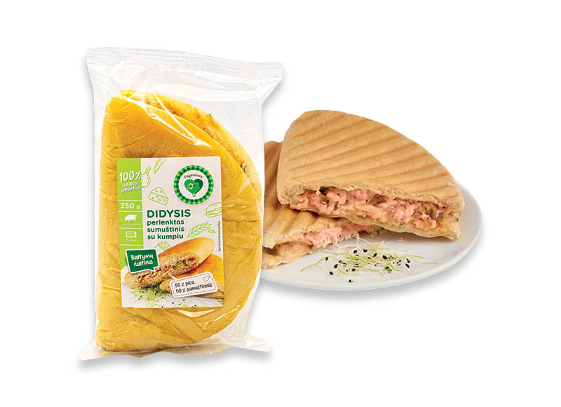 PAGAMINTA IKI DIDYSIS perlenktas sumuštinis su kumpiu
			, 
				 250 g, 11,56 Eur/kg. Ir IKI EXPRESS