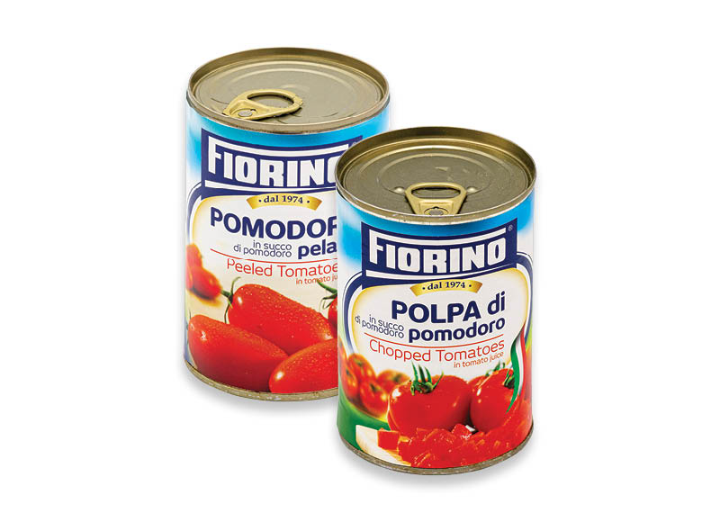 Konservuoti pomidorai FIORINO
			, 
				 425 ml, 2 rūšių, 1,86 Eur/l. Ir IKI EXPRESS
