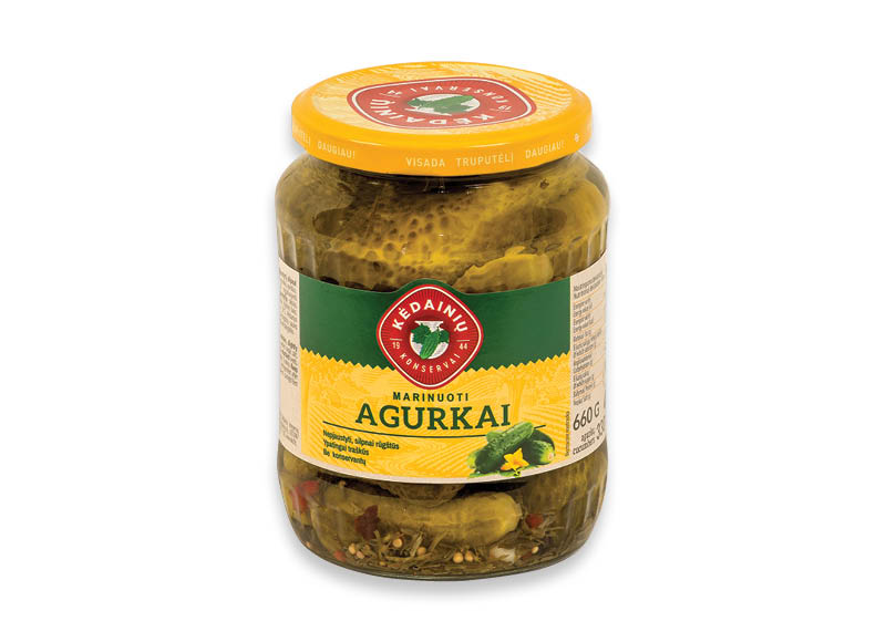 Marinuoti KĖDAINIŲ agurkai
,
660 g, 2,26 Eur/kg. A lygio parduotuvėse Marinuoti KĖDAINIŲ agurkai
,
660 g, 2,26 Eur/kg. A lygio parduotuvėse