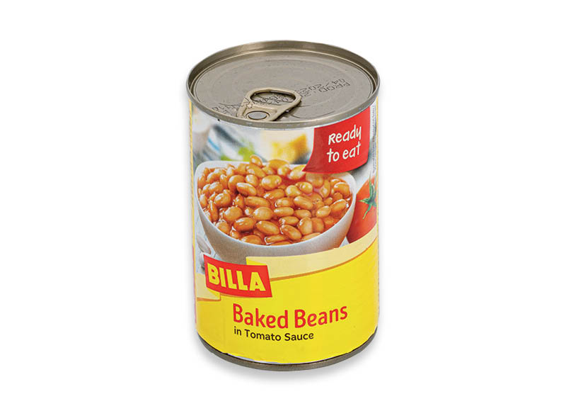BILLA keptos pupelės pomidorų padaže
			, 
				 420 g, 1,65 Eur/kg