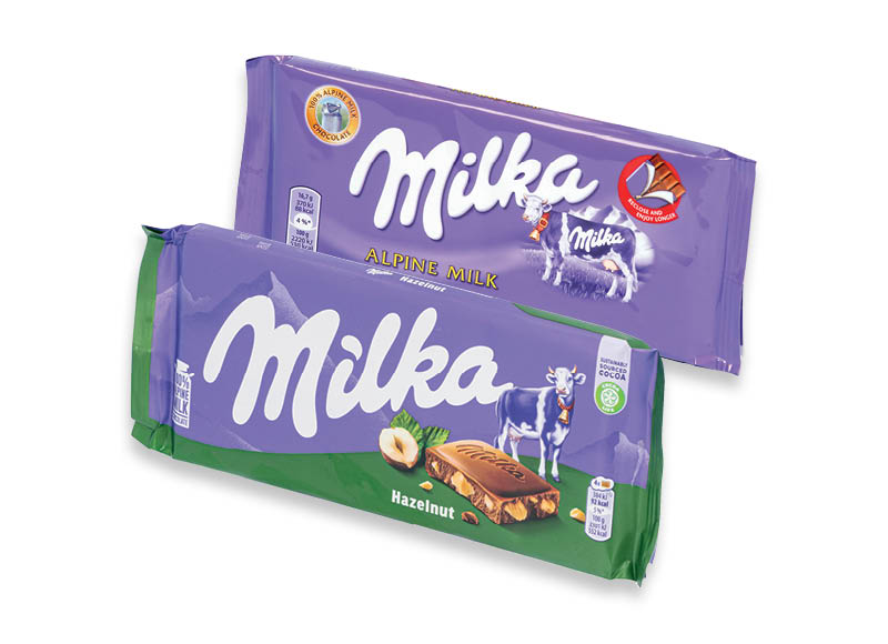 Šokolado plytelės MILKA
			, 
				 90 g, 100 g, 9 rūšių. Ir IKI EXPRESS