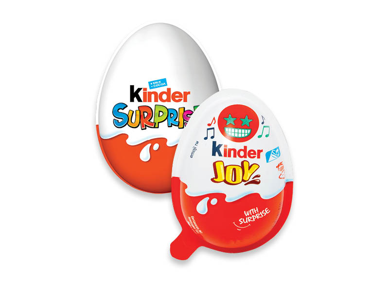 Šokoladiniams kiaušiniams KINDER
			, 
				 20 g, 2 rūšių. A lygio parduotuvėse