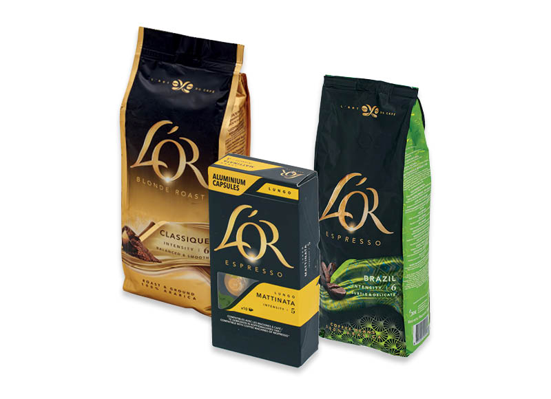 Kavai L’OR
			, 
				 Įvairių rūšių