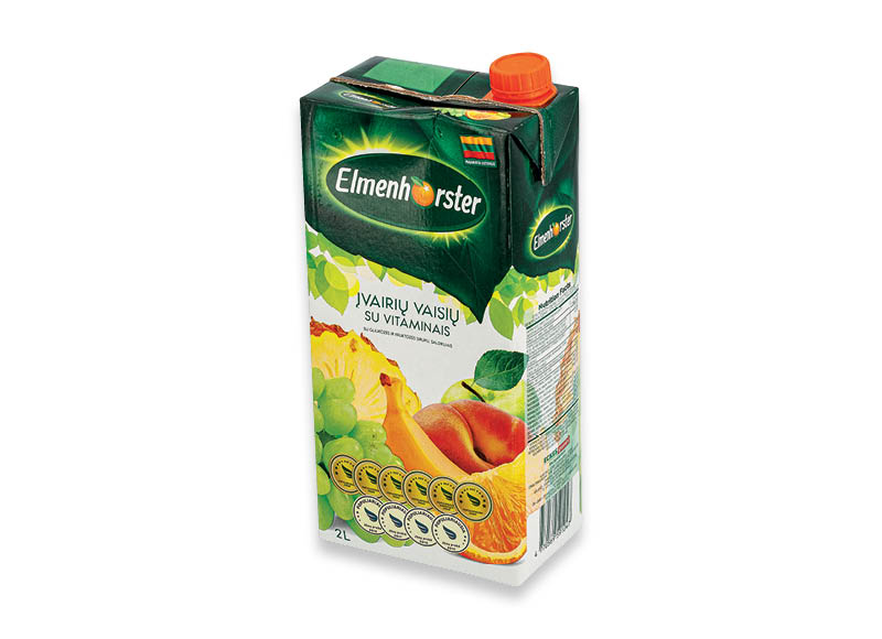 Įvairių vaisių sulčių gėrimas ELMENHORSTER
			, 
				 2 l, 0,75 Eur/l