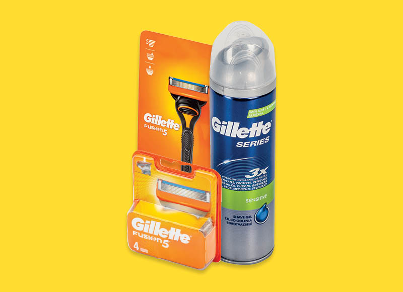 Sisteminiams skustuvams ir skutimosi kosmetikai GILLETTE
			, 
				 Įvairių rūšių