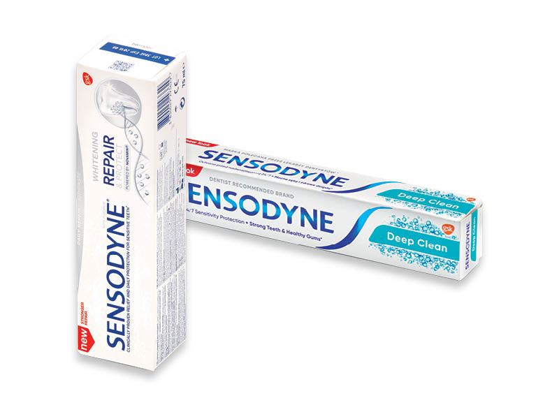 Burnos priežiūros priemonėms SENSODYNE
			, 
				 Įvairių rūšių