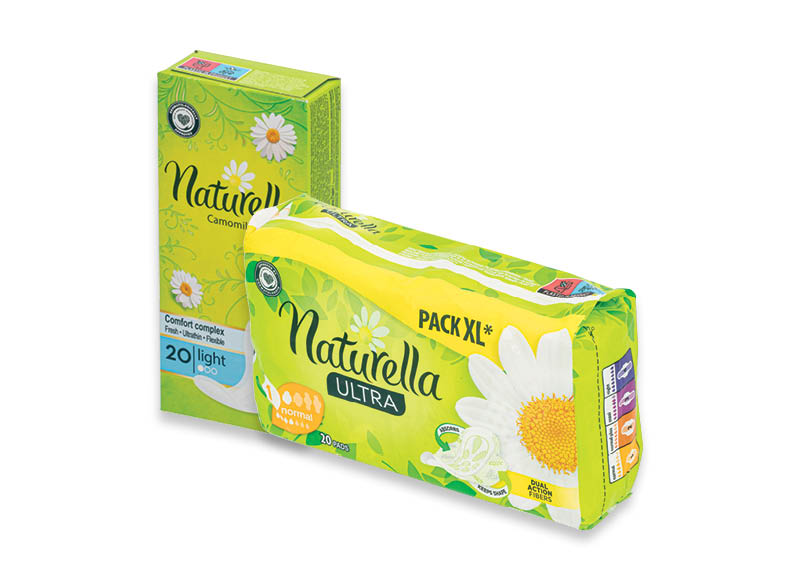 Moterų higieniniams įklotams, paketams NATURELLA
			, 
				 Įvairių rūšių