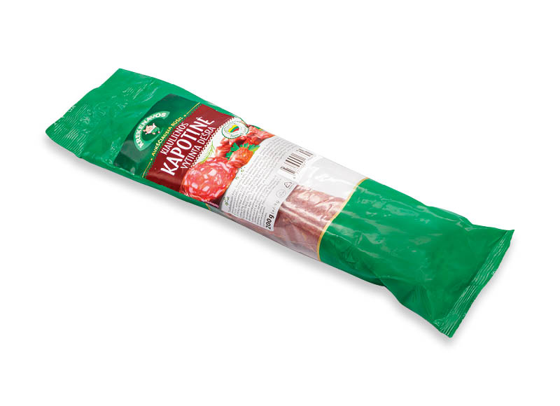 Vytinta KAPOTINĖ kiaulienos dešra
			, 
				 200 g, 13,70 Eur/kg