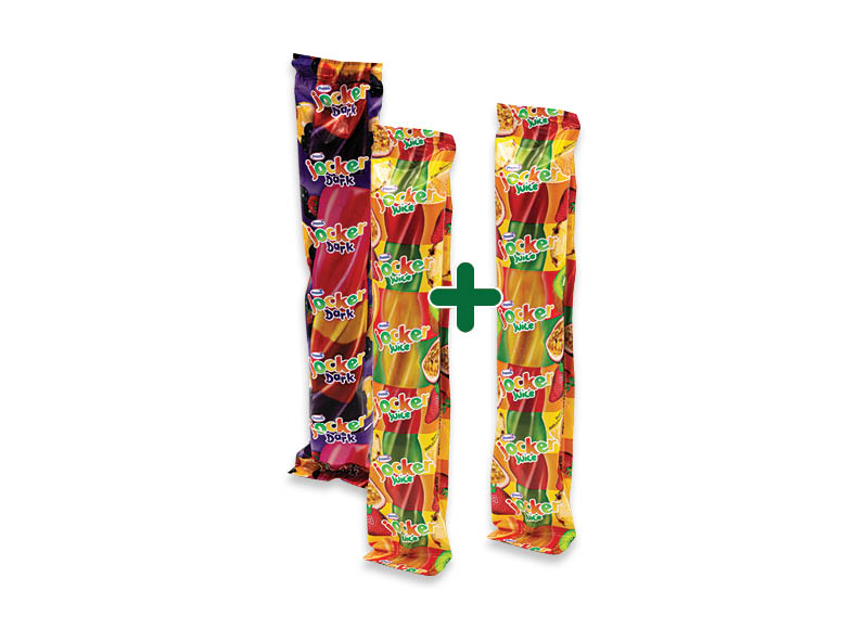 Valgomieji ledai JOCKER ant pagaliuko
			, 
				 80 ml, 2 rūšių, 1,09 Eur/vnt.