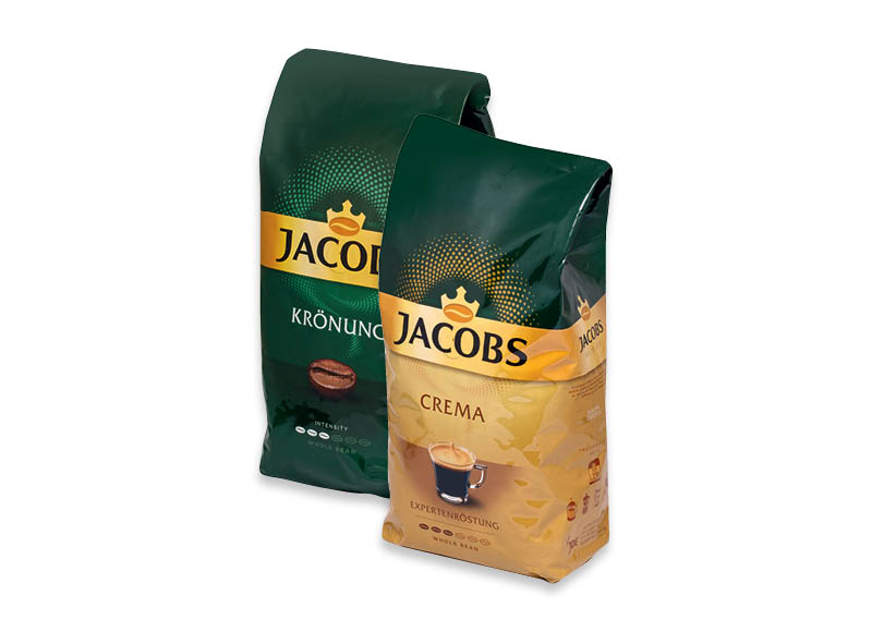 JACOBS kavos pupelėms KRONUNG ir CREMA
			, 
				 1 kg, 2 rūšių