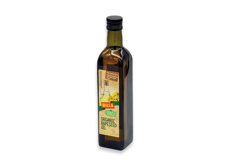 BILLA BIO rapsų aliejus
			, 
				 500 ml, 6,98 Eur/l. A lygio parduotuvėse
