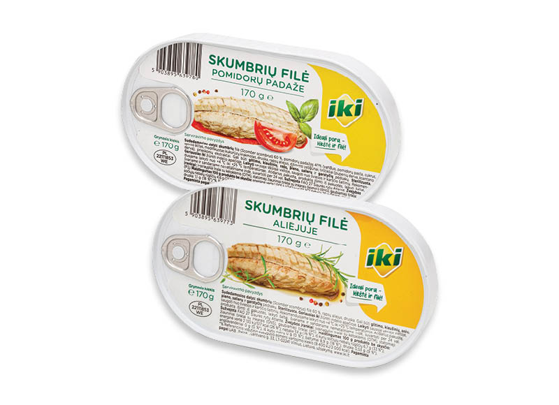 IKI skumbrės
,
170 g, 2 rūšių, 7,59 Eur/kg IKI skumbrės
,
170 g, 2 rūšių, 7,59 Eur/kg