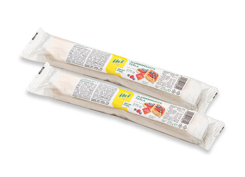 IKI atvėsinta sluoksniuota bemielė tešla
,
275 g, 3,60 Eur/kg. A lygio parduotuvėse IKI atvėsinta sluoksniuota bemielė tešla
,
275 g, 3,60 Eur/kg. A lygio parduotuvėse