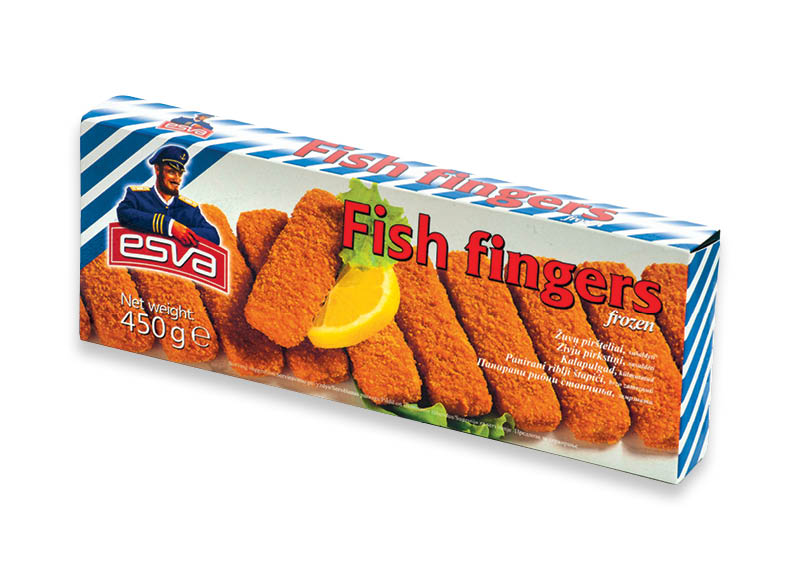 Šaldyti žuvų piršteliai ESVA
			, 
				 450 g, 3,98 Eur/kg