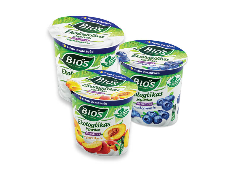 BIOS ekologiškas jogurtas be laktozės
			, 
				 125 g, 4 rūšių, 6,32 Eur/kg. Ir IKI EXPRESS