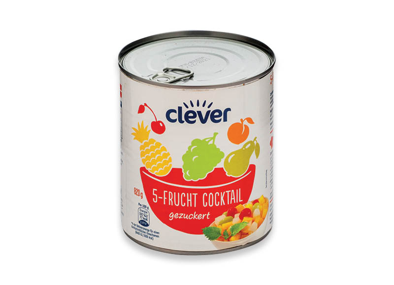 CLEVER konservuotas PENKIŲ VAISIŲ mišinys sirupe
,
820 g, 2,43 Eur/kg CLEVER konservuotas PENKIŲ VAISIŲ mišinys sirupe
,
820 g, 2,43 Eur/kg