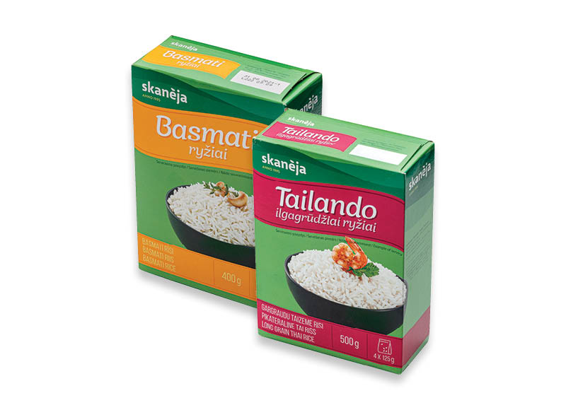 Ryžiams SKANĖJA
			, 
				 400 g, 500 g, 1 kg, 7 rūšių