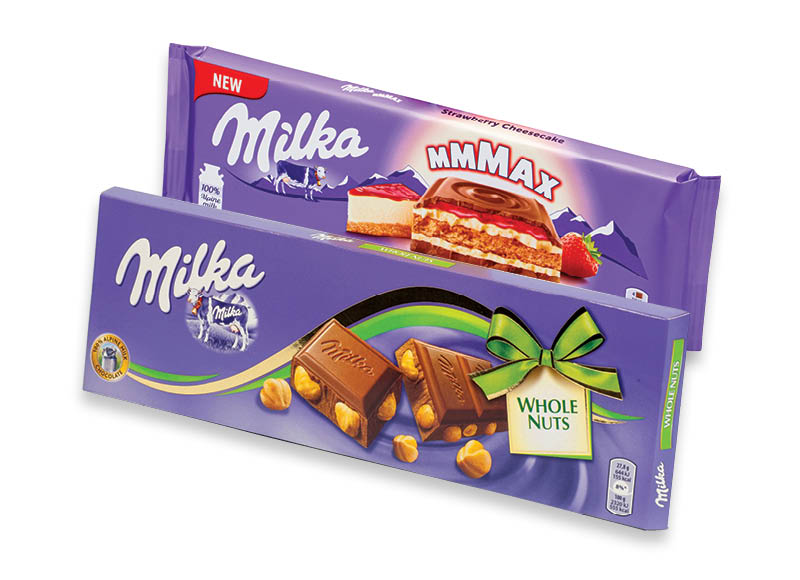 Šokolado plytelė MILKA
			, 
				 250 g, 276 g, 300 g, 6 rūšių