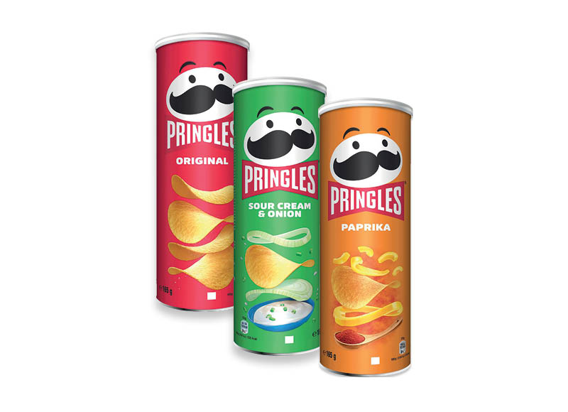 Užkandis PRINGLES
			, 
				 165 g, 3 rūšių (kaina taikoma tik nuotraukoje pavaizduotoms prekėms), 11,45 Eur/kg