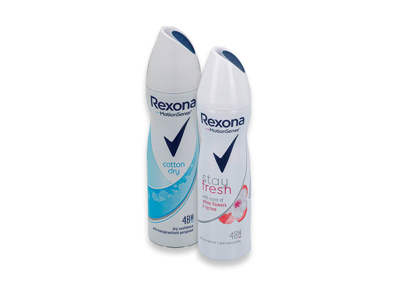 Dezodorantams REXONA
			, 
				 Įvairių rūšių. A lygio parduotuvėse