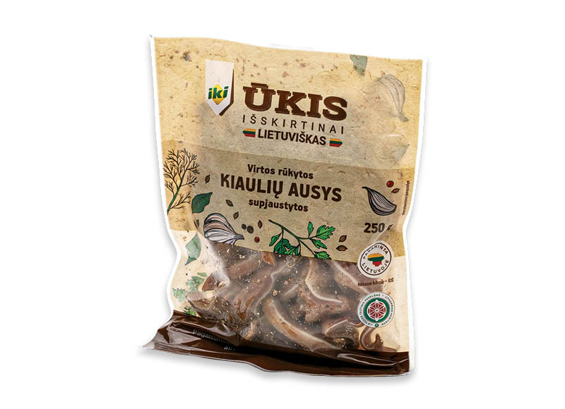 IKI ŪKIS virtos rūkytos kiaulių ausys
,
250 g, 14,36 Eur/kg IKI ŪKIS virtos rūkytos kiaulių ausys
,
250 g, 14,36 Eur/kg