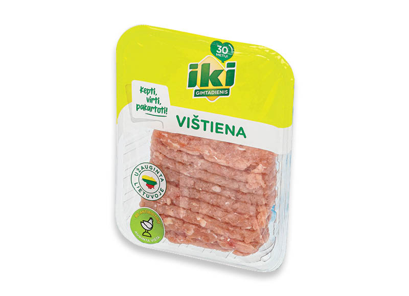 IKI smulkinta vištiena
,
(užauginta be antibiotikų) 400 g, 6,23 Eur/kg. A lygio parduotuvėse. Ir IKI EXPRESS IKI smulkinta vištiena
,
(užauginta be antibiotikų) 400 g, 6,23 Eur/kg. A lygio parduotuvėse. Ir IKI EXPRESS