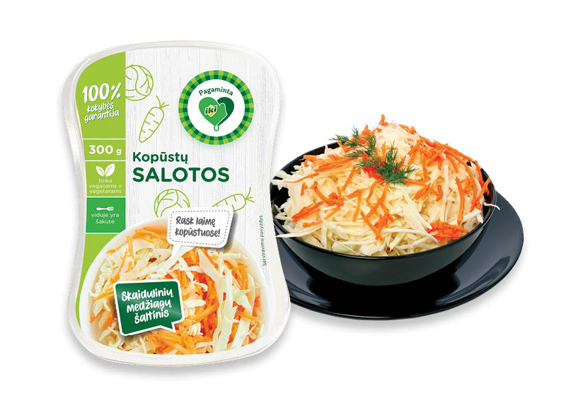PAGAMINTA IKI kopūstų salotos
			, 
				 300 g, 5,30 Eur/kg. Ir IKI EXPRESS