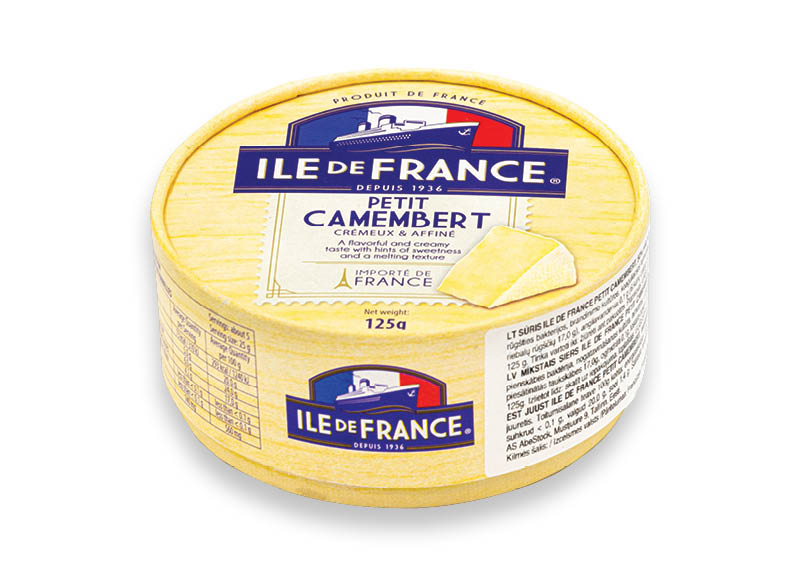Sūris ILE DE FRANCE CAMEMBERT
,
125 g, 26,32 Eur/kg. A lygio parduotuvėse Sūris ILE DE FRANCE CAMEMBERT
,
125 g, 26,32 Eur/kg. A lygio parduotuvėse