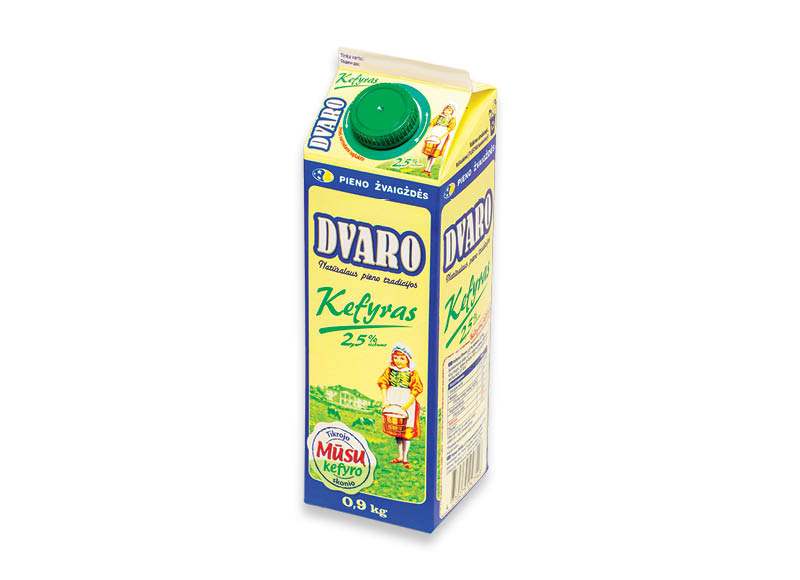 DVARO kefyras
			, 
				 0,9 kg, 2,5 % rieb., 1,39 Eur/kg