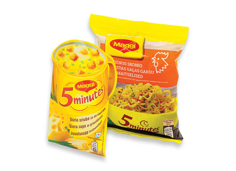 Padažams, sultiniams, greitai paruošiamiems makaronams ir idėjoms pietums MAGGI
			, 
				 Įvairių rūšių. Ir IKI EXPRESS