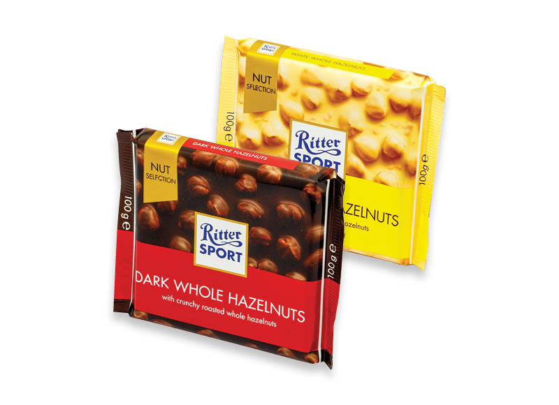 Šokoladas RITTER SPORT
			, 
				 100 g, 4 rūšių, 13,90 Eur/kg. A lygio parduotuvėse