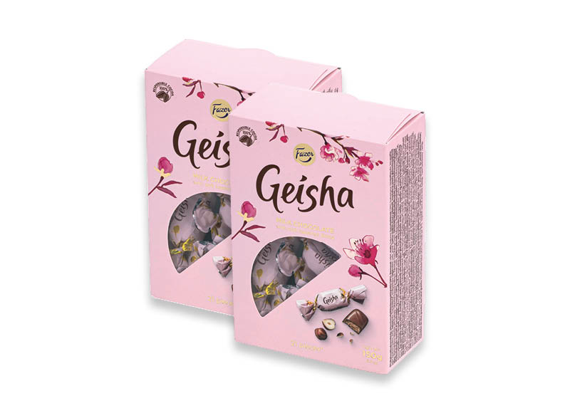 Saldainiai GEISHA, KARL FAZER
			, 
				 150 g, 4 rūšių, 17,27 Eur/kg