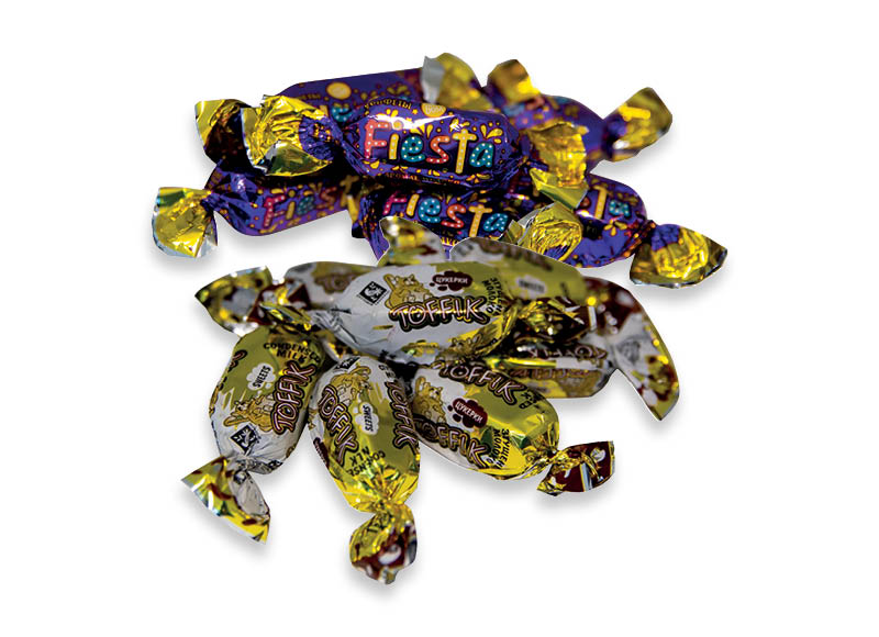Sveriami saldainiai FIESTA, TOFFIK
			, 
				 1 kg, 2 rūšių (pasiūlymas galioja iki 2023 05 21). A lygio parduotuvėse