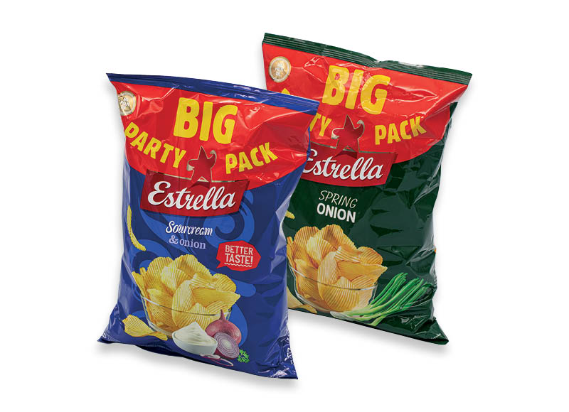 Bulvių traškučiai ESTRELLA
,
250 g, 5 rūšių, 11,16 Eur/kg Bulvių traškučiai ESTRELLA
,
250 g, 5 rūšių, 11,16 Eur/kg