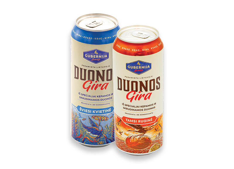 Duonos gira GUBERNIJA
			, 
				 0,5 l, 2 rūšių, 1,38 Eur/l (taros užstato vertė į gėrimo kainą neįskaičiuota)