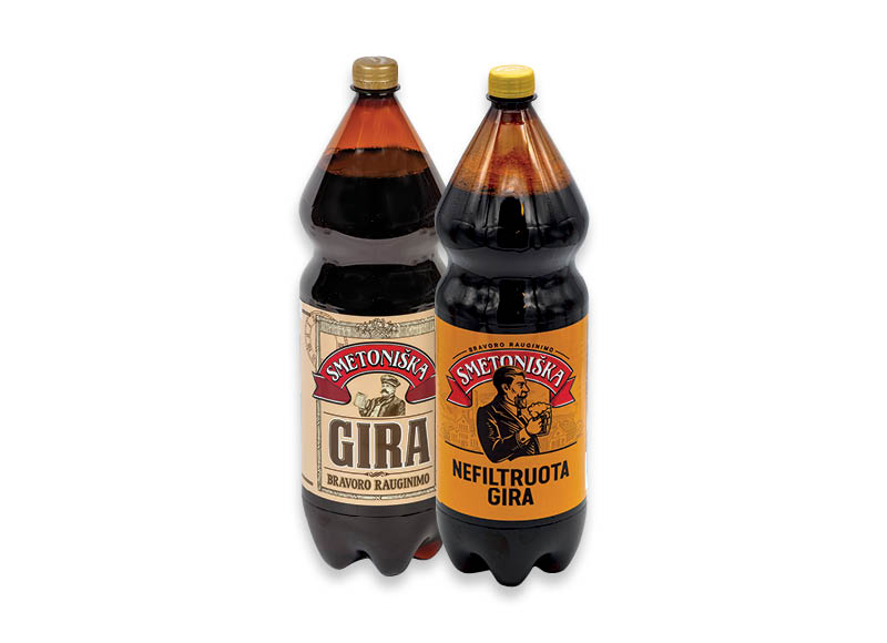 Gira bravoro rauginimo SMETONIŠKA
			, 
				 2 l, 2 rūšių, 0,60 Eur/l (taros užstato vertė į gėrimo kainą neįskaičiuota)