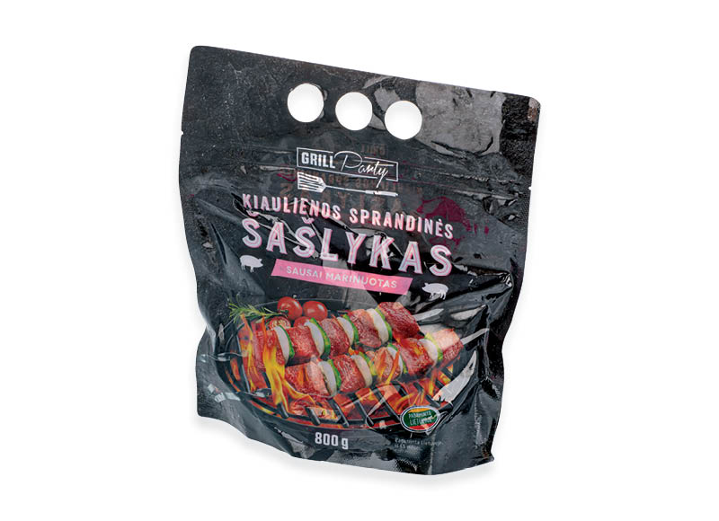 GRILL PARTY kiaulienos sprandinės šašlykas sausai marinuotas
			, 
				 800 g, 5,61 Eur/kg. A lygio parduotuvėse