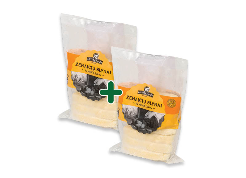 Šaldyti ŽEMAIČIŲ blynai su mėsa LIŪTUKAS IR KO
			, 
				 700 g, 5,29 Eur/vnt.