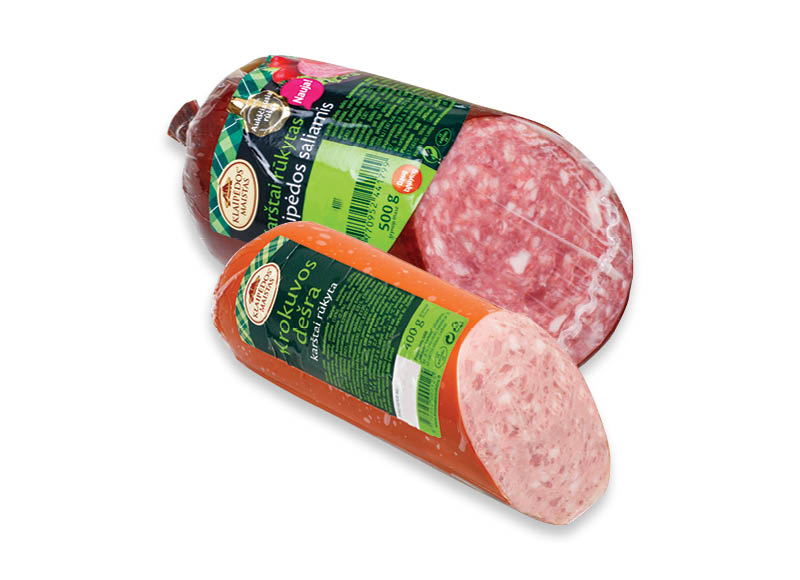 Karštai rūkytoms KLAIPĖDOS MAISTO dešroms
,
400 g, 500 g, 2 rūšių Karštai rūkytoms KLAIPĖDOS MAISTO dešroms
,
400 g, 500 g, 2 rūšių