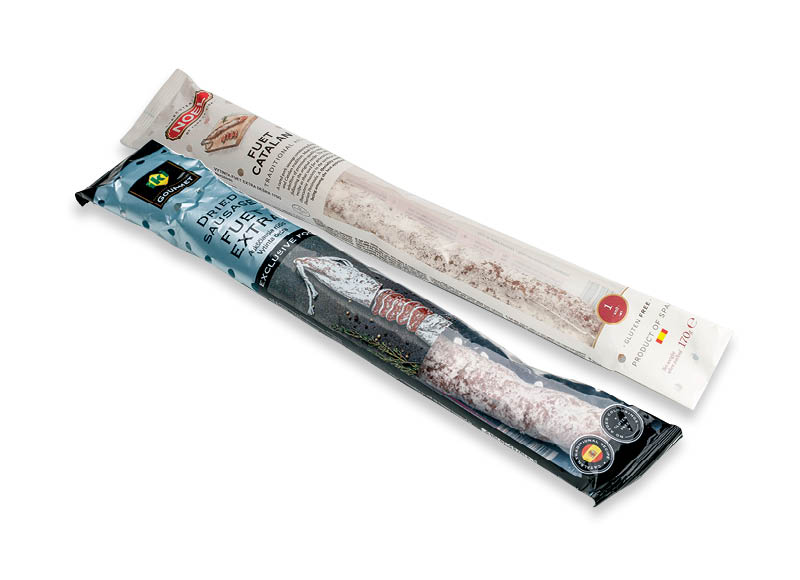 Vytintoms dešroms FUET
,
150 g, 170 g, įvairių rūšių Vytintoms dešroms FUET
,
150 g, 170 g, įvairių rūšių