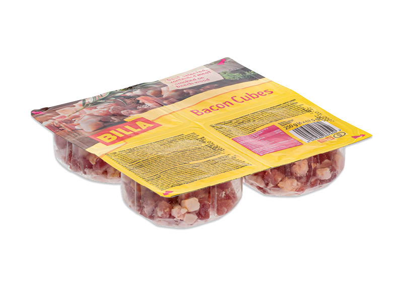BILLA šaltai rūkytos šoninės kubeliai
			, 
				 250 g, 11,96 Eur/kg. A lygio parduotuvėse